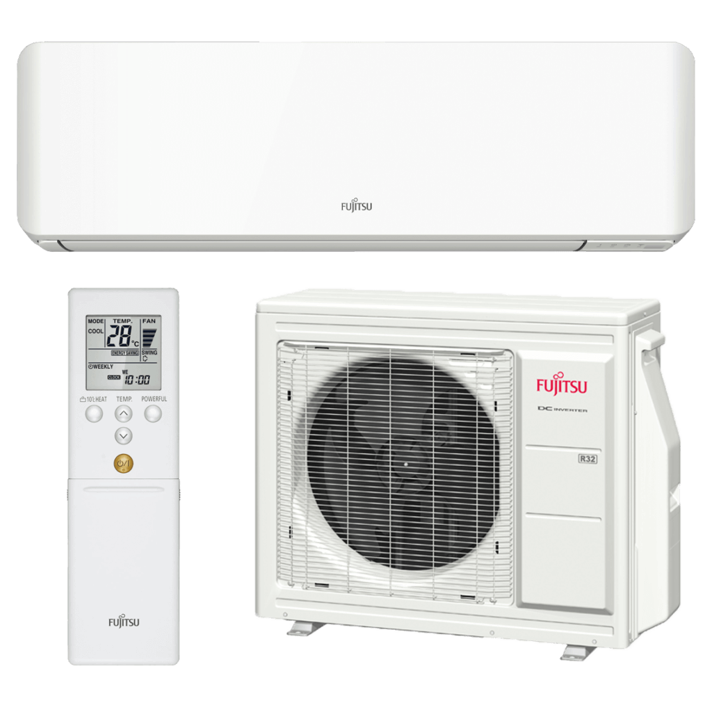 Fujitsu komplett varmepumpe