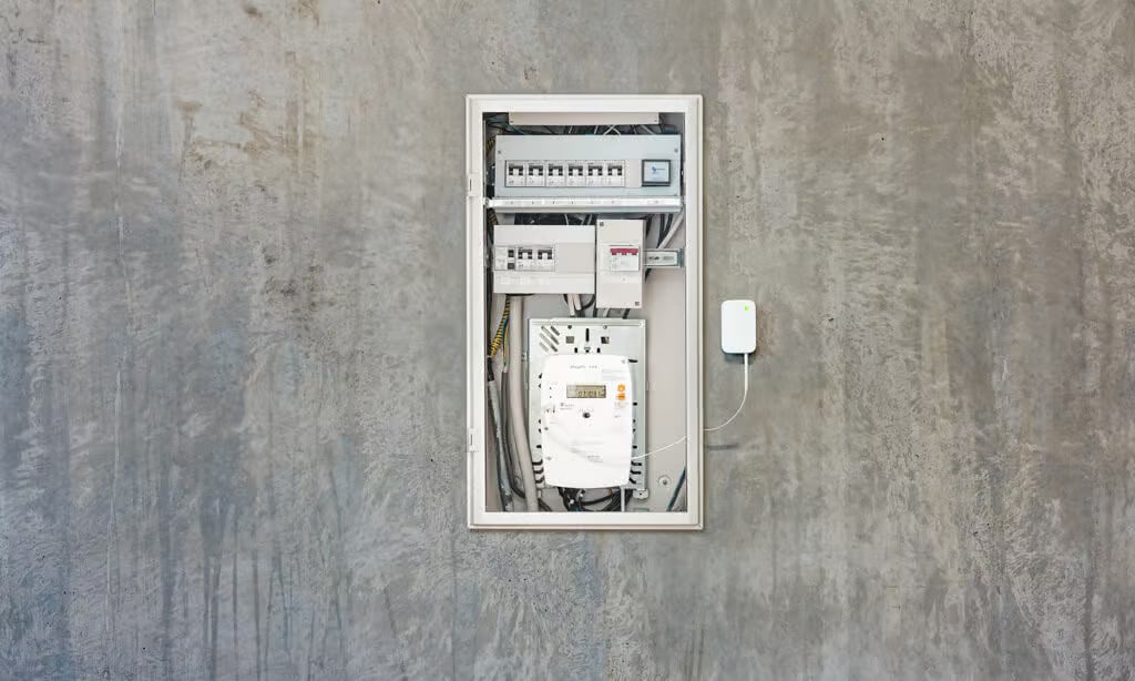 a electrical box on a wall