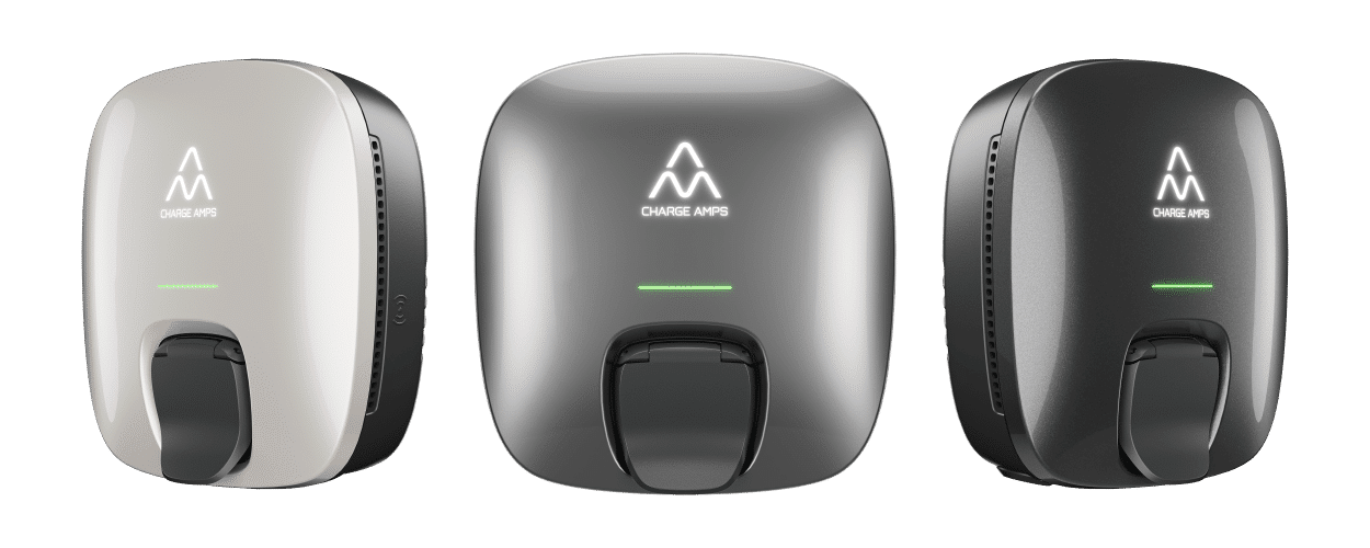 Charge Amps elbillader Luna tre farger