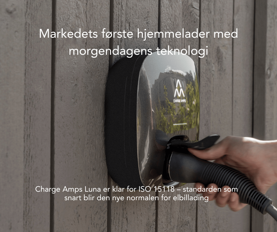Luna elbillader med tekst på bilde