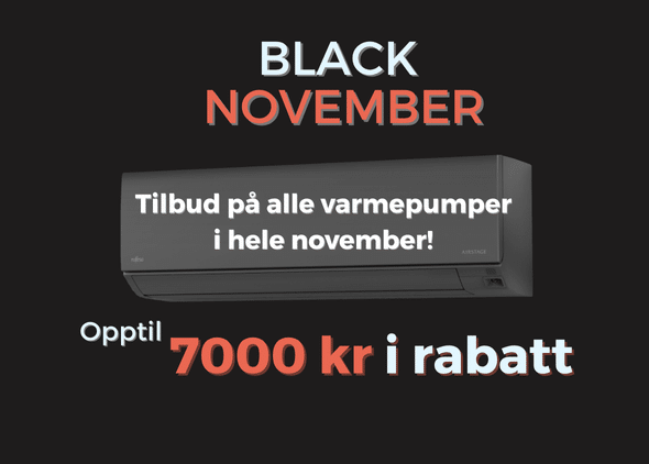 Black Novembertilbud på alle varmepumper 1
